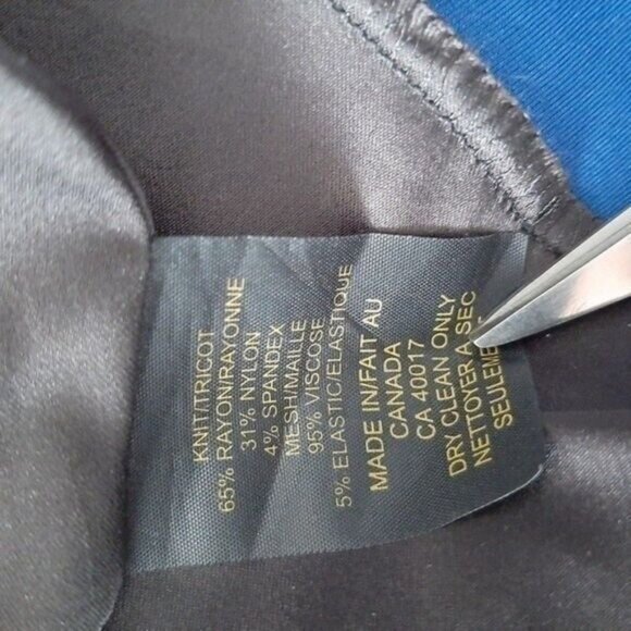 PERIPHERY Sheath Bodycon Knee Length Dress Cobalt Blue Sz M - Picture 11 of 11